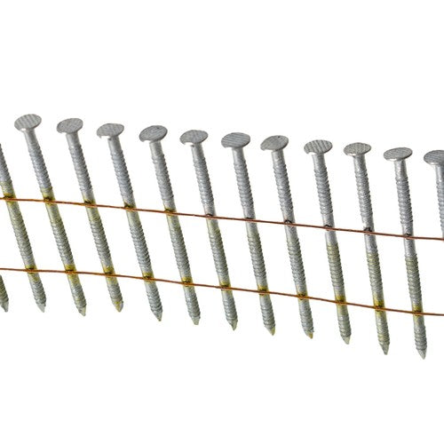 Solid Spare 3600Pcs Siding Nails 1-3/4" x 0.092"Collated Wire Coil Full Round Head 15 Degree