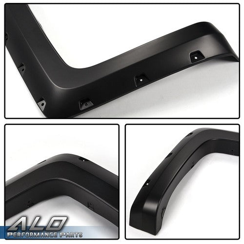 Solid Spare Fit For 2014-2018 Chevy Silverado 6.5'-8' Bed Pocket Rivete Style Fender Flares