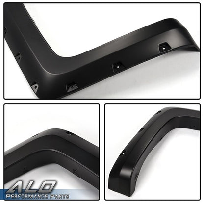Solid Spare Fit For 2014-2018 Chevy Silverado 6.5'-8' Bed Pocket Rivete Style Fender Flares