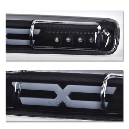 Solid Spare Fit For 1999-2007 Silverado/Sierra Third 3rd Brake Light Cargo Lamp Black/Smoked