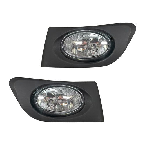 Fit 2001-2003 Honda Civic Front Bumper Fog lights Clear Lens Halogen Fog lamp