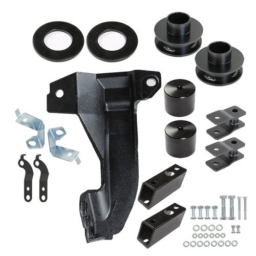 Solid Spare 2.5" Leveling Kit With Track Bar Bracket For 2011-2020 Ford F-250 Super Duty