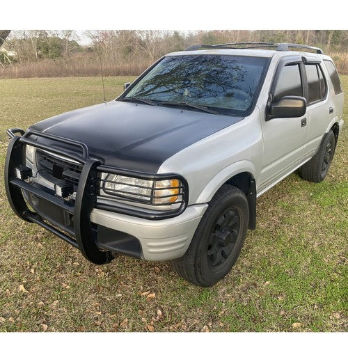 Solid Spare For Isuzu Rodeo Amigo 1998-2004 Bull Bar Grille Guard Black Steel Power Coated