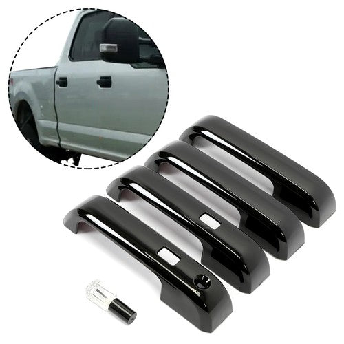 Solid Spare Door Handle Cover For 17-22 Ford F250 F350 Super Duty W/SmartKey Touch 4 Door