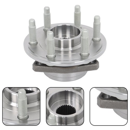 Solid Spare 4pc For Cadillac SRX 2010 2011 2012 2013-2016 Front Rear Wheel Bearing Hub Kit