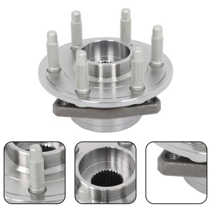 Solid Spare 4pc For Cadillac SRX 2010 2011 2012 2013-2016 Front Rear Wheel Bearing Hub Kit