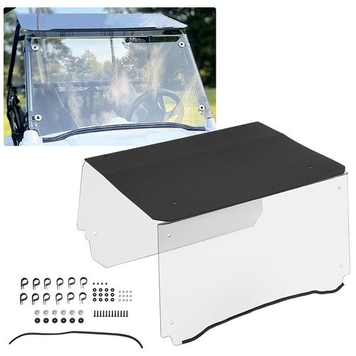 Solid Spare For 2009-2021 Polaris Rzr 170 Front And Rear Windshield Scratch Resistant & Roof