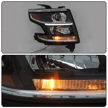 Solid Spare LED Daytime Running Lights For 2015-2020 Tahoe/Suburban W/Bulb&HID Ballasts RH