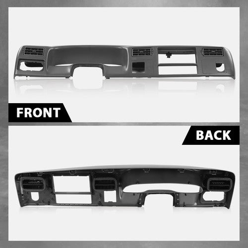 Solid Spare Fit For 99-04 Ford F250 F350 Dash Instrument Cluster Radio Trim Bezel Dark Gray