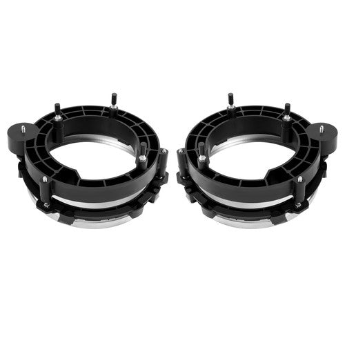 Solid Spare Front Left & Right Side Headlight Bulb Brackets Buckets For Jeep Wrangler 97-06