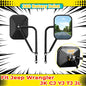 For Jeep Wrangler JK CJ YJ TJ JL Door Off Quick Release Side Hinge View Mirrors