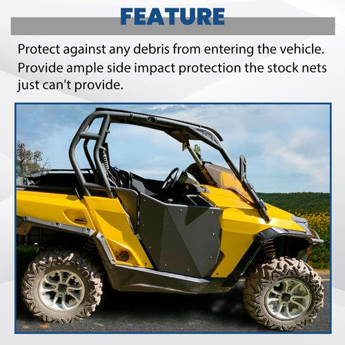Solid Spare UTV Doors Pair For 11-18 CAN-AM Maverick / 11-16 Commander 800 1000