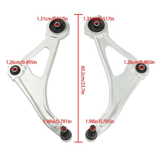 Solid Spare 2Pcs Front Lower Control Arm w/Ball Joint New For Nissan Maxima Altima 2015-2019