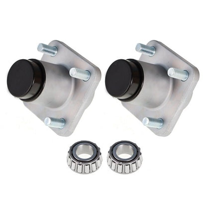 Solid Spare For Club Car DS Golf Cart 1982-2002 Models 2x Front Wheel Hub Kit Bearings Seals