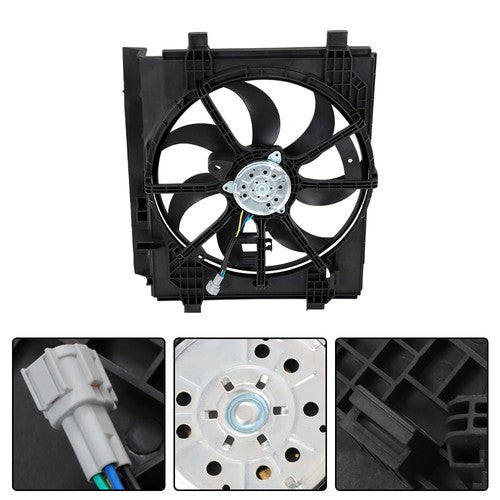 Solid Spare Front Radiator A/C Condenser Fan For 2013-2018 Nissan Sentra 1.6L 1.8L L4 622880