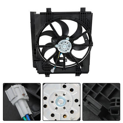 Solid Spare Front Radiator A/C Condenser Fan For 2013-2018 Nissan Sentra 1.6L 1.8L L4 622880