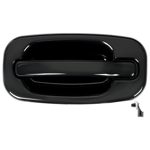 Solid Spare 2Pc Front Outer Door Handle Set For 1999-2007 Chevy Silverado 1500 Glossy Black
