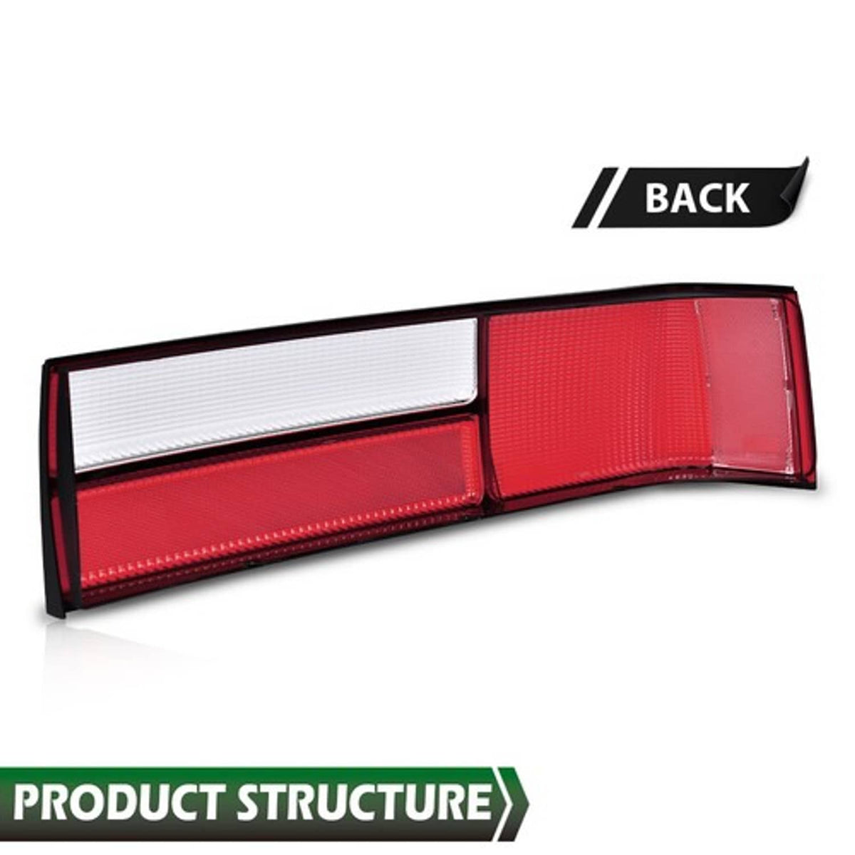 Solid Spare Rear Tail Light Brake Lamp Lens Fit For 1987-1993 Ford Mustang Left Side