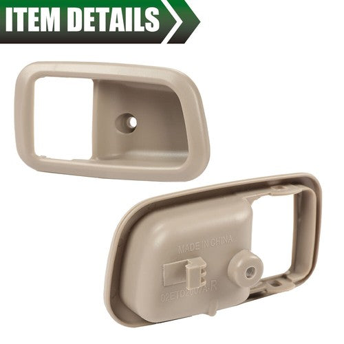 Solid Spare Front Left & Right Inner Door Handle Trim Beige Fit For 2000-2006 Toyota Tundra