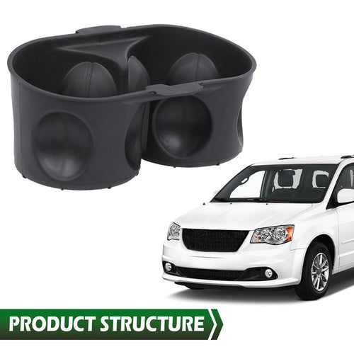 Solid Spare Fit For 2011-2020 Grand Caravan/Town & Country Console Cup Holder Insert Black