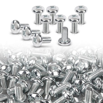 Solid Spare 101pcs License Plate Screws For Mercedes Benz Audi Japanese Cars 6mm x 12mm
