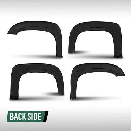 Solid Spare [4pcs] Fit For 2007-2013 Chevrolet Chevy Avalanche Wheel Fender Flares