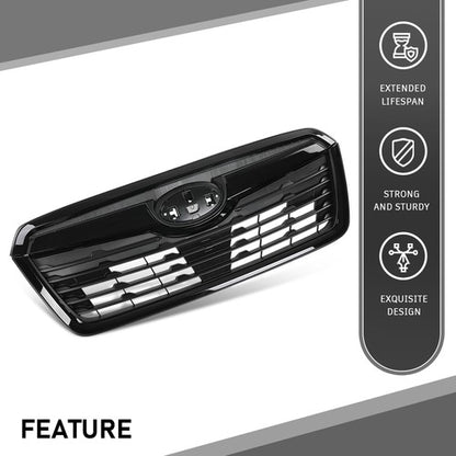 Solid Spare Fit For 2019-2021 Subaru Forester Front Bumper Upper Grille Honeycomb Grill