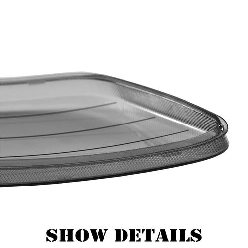 Solid Spare Fit For 1997-2004 Ford F150 F-150 Smoke Headlight Replacement Lens Left & Right