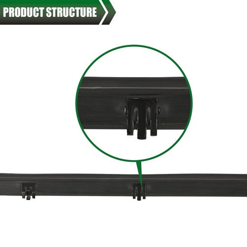 Solid Spare Pair Tailgate Window Sweep Weatherstrip Seal Kit Fit For 1978-1996 Ford Bronco