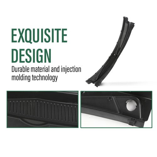 Solid Spare Fit For 2006-2010 Jeep Grand Cherokee Windshield Window Wiper Cowl Cover Panel