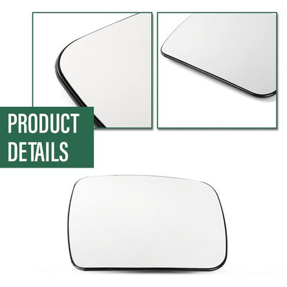 Solid Spare Heated Mirror Glass w/ Back Fit For 10-15 Land Rover LR2 LR4 Passenger Side