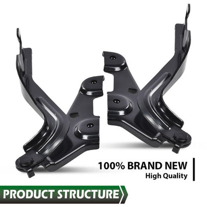 Solid Spare Fit For 2016-2022 Chevrolet Malibu Driver+Passenger Side Hood Hinge Set of 2