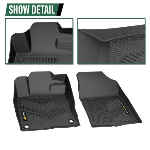 Solid Spare All Weather TPE Floor Mats Liners For Honda Civic 16-21 Sedan Hatchback Coupe