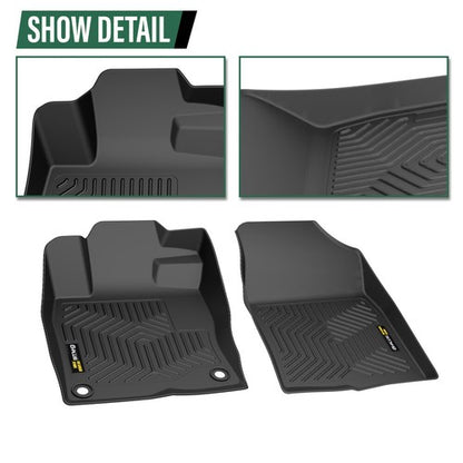 Solid Spare All Weather TPE Floor Mats Liners For Honda Civic 16-21 Sedan Hatchback Coupe