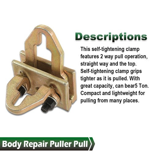 Solid Spare 5 Ton Self-Tightening Frame Auto Body Repair Pull Back Clamp Puller Dent Tool
