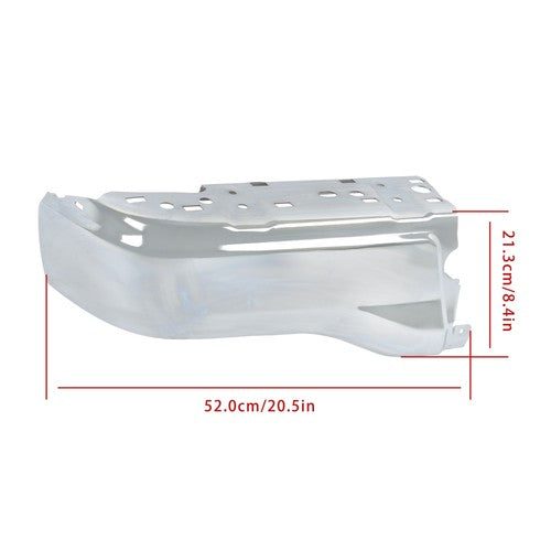 Solid Spare Chrome Rear Bumper End Cap Driver Side W/o Sensor Hole For Ford Ranger 2019-2023