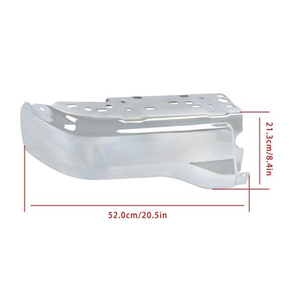 Solid Spare Chrome Rear Bumper End Cap Driver Side W/o Sensor Hole For Ford Ranger 2019-2023