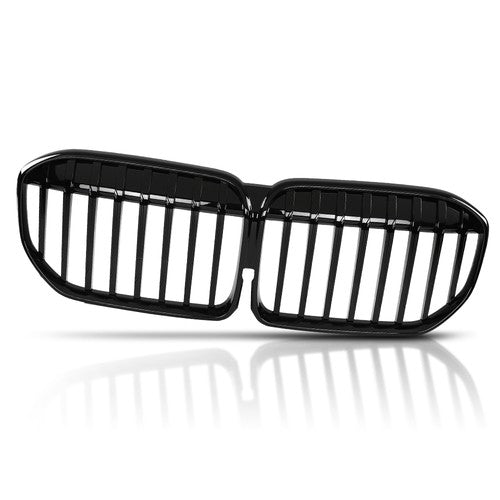 Solid Spare Front Kidney Grille Gloss Black Fit For 20-22 BMW G11 G12 LCI 7 Series Sedan 4DR