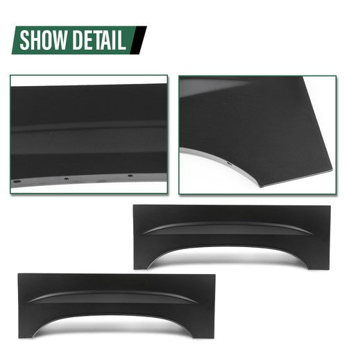 Solid Spare Rear Wheel Arch Quarter Bed Panel Fit For 99-07 Chevy Silverado GMC Sierra PAIR