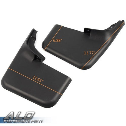 Solid Spare Fit For Ford F-150 W/O Fender Flares 04-2014 Front Rear Splash Guards Mud Flaps