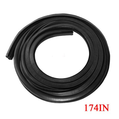 Solid Spare Rubber Door Seals Weatherstrip Pair Set Truck for 73-79 Ford F100 F150 F250 F350