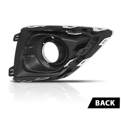 Solid Spare Fit For 2019-2020 Buick Envision Fog Light Bezel Lamp Cover w/ Chrome Trim Left