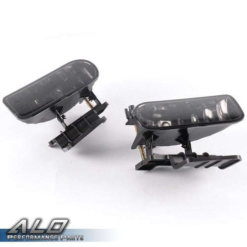 Solid Spare Fit For 1999-2002 GMC Sierra 1500/2500/3500 Smoke Lens Fog Lights Driving Lamps