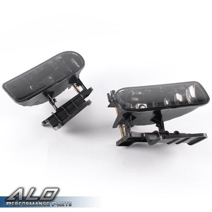 Solid Spare Fit For 1999-2002 GMC Sierra 1500/2500/3500 Smoke Lens Fog Lights Driving Lamps