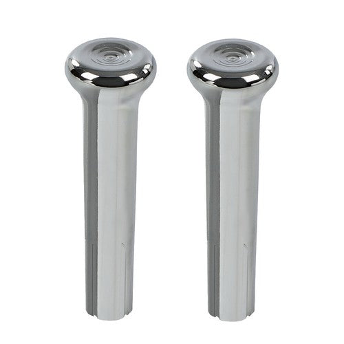Solid Spare Fit For 1971-1988 GM Chevy Buick Oldsmobile Pontiac Chrome Door Lock Knobs Pair