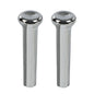 Solid Spare Fit For 1971-1988 GM Chevy Buick Oldsmobile Pontiac Chrome Door Lock Knobs Pair