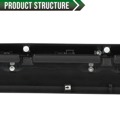 Solid Spare Front Upper Hood Bulge Molding Matte Black Fit For 2014-2021 Toyota Tundra