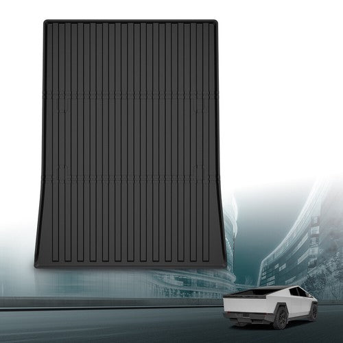 Solid Spare Fit For 23-24 Tesla Cybertruck Truck Bed Mat TPE Rear Storage Cargo Floor Liner