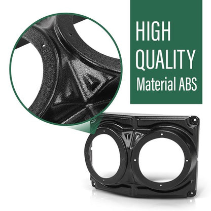 Solid Spare 6.5" Overhead Roof Mount Speaker Pods Audio Kit Enclosure For Polaris/Can Am/UTV