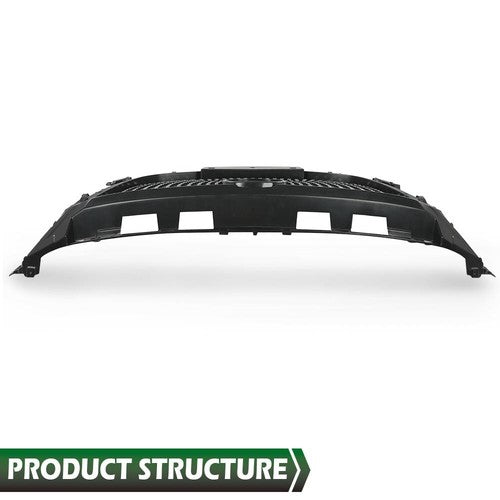 Solid Spare Fit For 14-16 Mazda 3 Front Bumper Upper Diamond Grille Grill Black Chrome